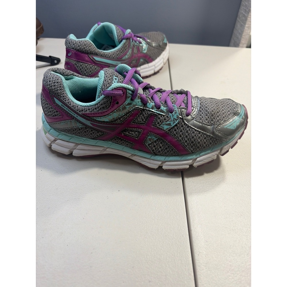 ASICS Gel-Excite 3 Womens Running Shoes Grey Purple Turquoise T5C8N Size 8 - Picture 4 of 10